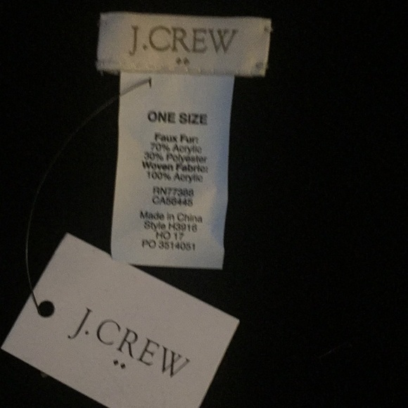 J CREW FAUX FUR SCARF STOLE (NWT) - Picture 8 of 8
